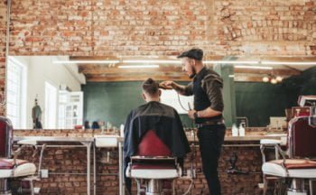 barber shop stock photo