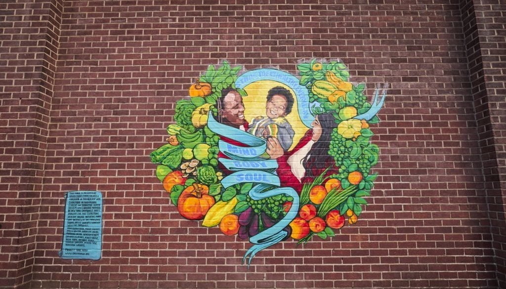 Claremont brick mural
