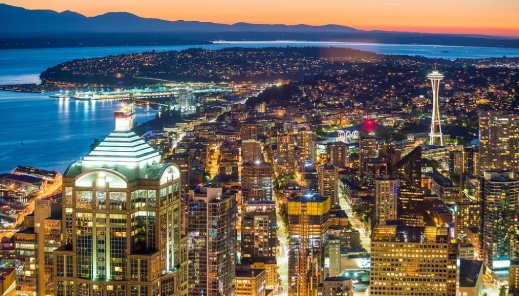 Seattle stock evening