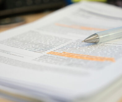 Pencil,Placed,On,Scientific,Journal,Paper,With,Highlight,Color