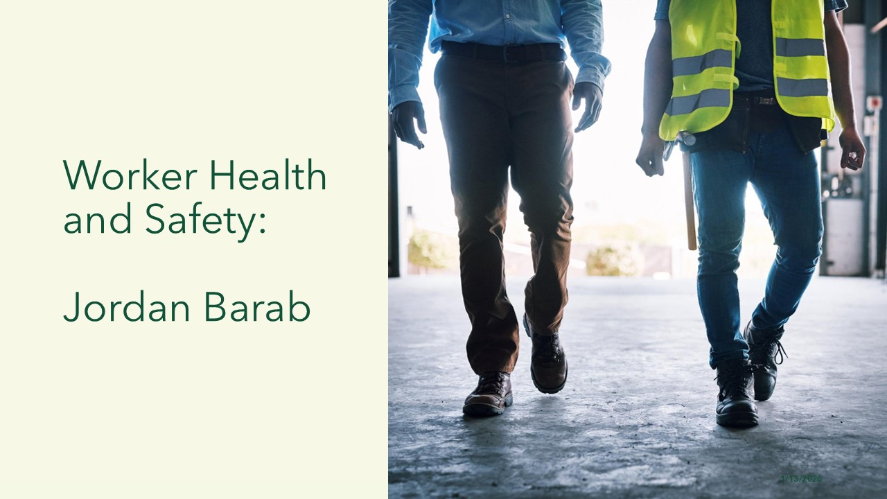 Worker Health and Safety