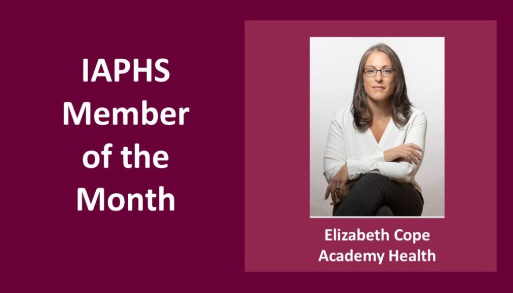 IAPHS Member of the Month Cope