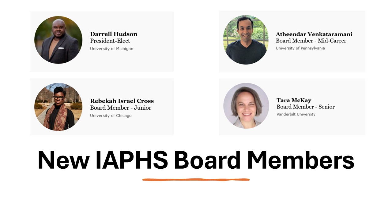 New IAPHS Board July 2026