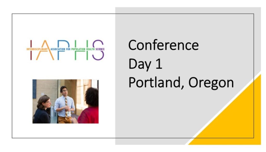 IAPHS Conference Daily Slide 1